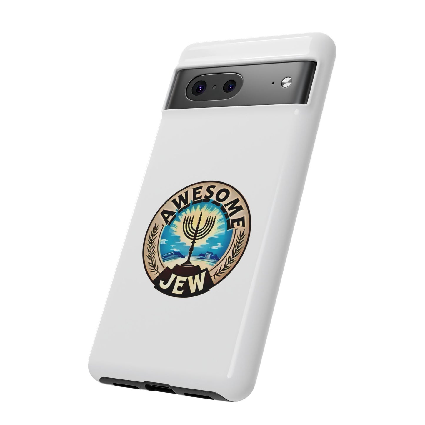 Awesome Jew Phone Case | Tough Cases, Unique Jewish Gift, Men’s Accessories, Hanukkah Celebration, Personalized Mobile Cover