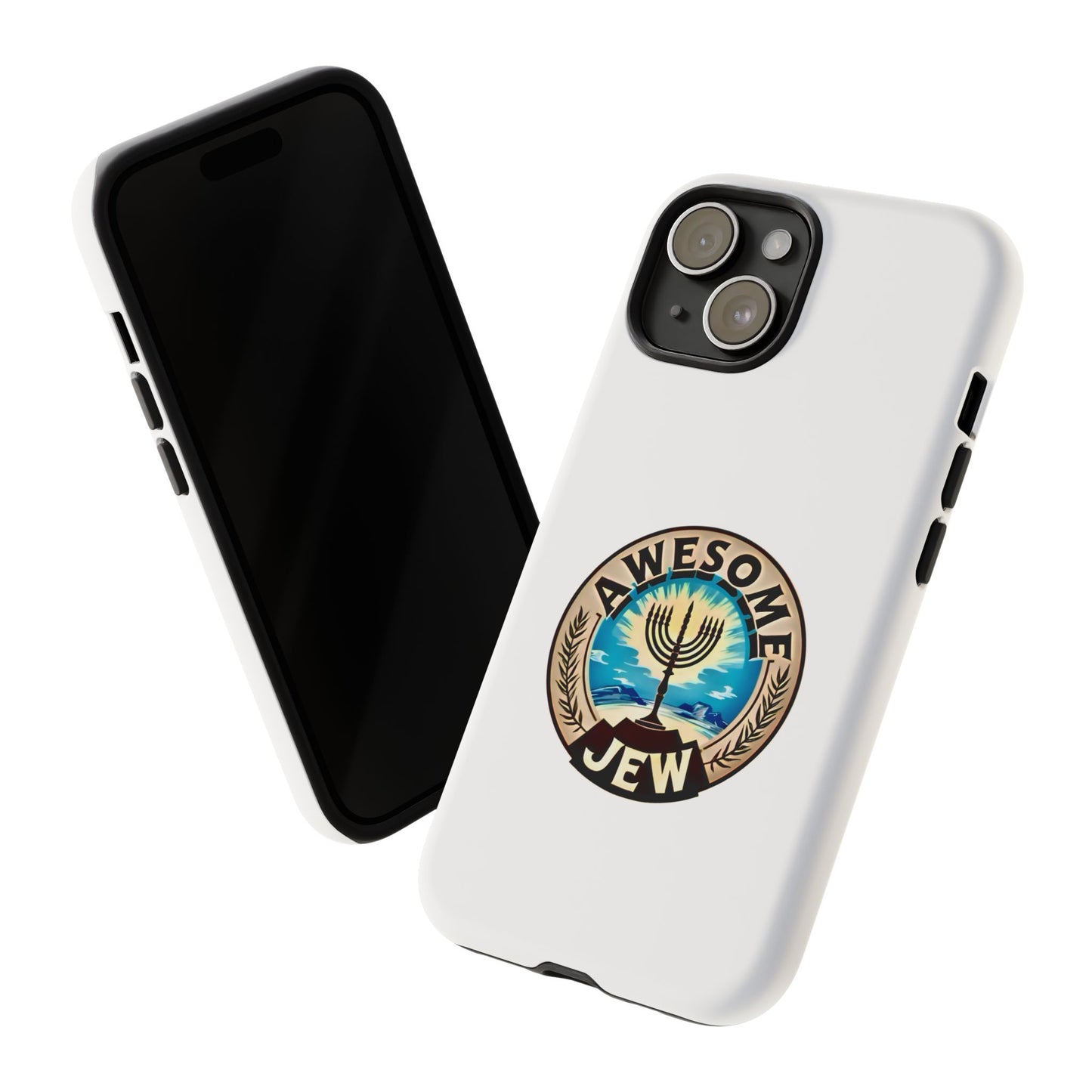 Awesome Jew Phone Case | Tough Cases, Unique Jewish Gift, Men’s Accessories, Hanukkah Celebration, Personalized Mobile Cover