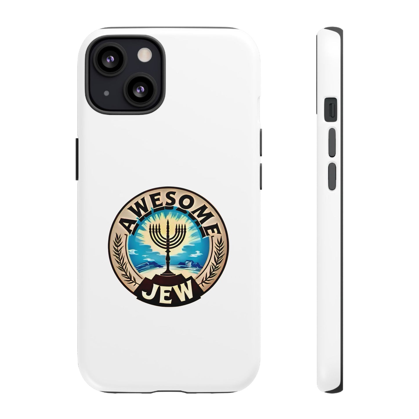 Awesome Jew Phone Case | Tough Cases, Unique Jewish Gift, Men’s Accessories, Hanukkah Celebration, Personalized Mobile Cover