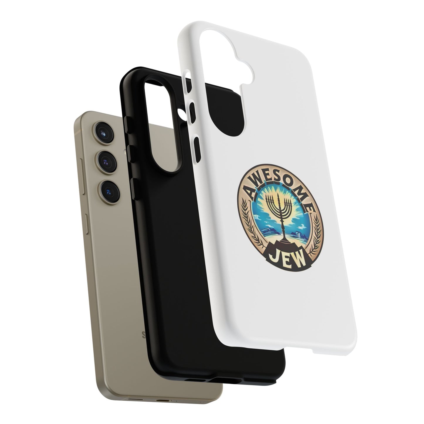 Awesome Jew Phone Case | Tough Cases, Unique Jewish Gift, Men’s Accessories, Hanukkah Celebration, Personalized Mobile Cover