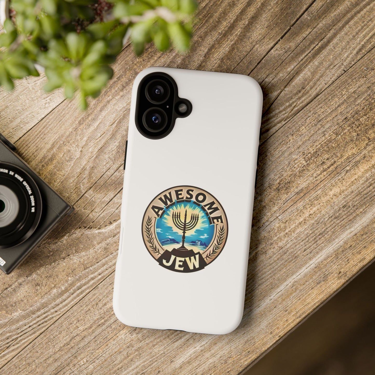 Awesome Jew Phone Case | Tough Cases, Unique Jewish Gift, Men’s Accessories, Hanukkah Celebration, Personalized Mobile Cover