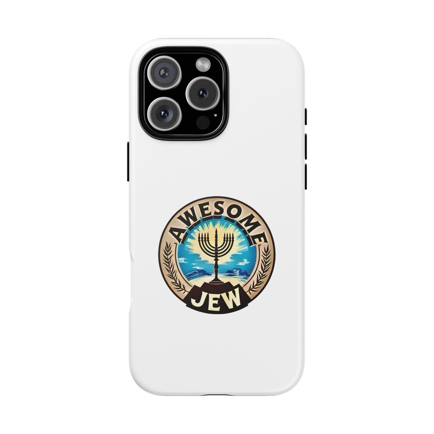 Awesome Jew Phone Case | Tough Cases, Unique Jewish Gift, Men’s Accessories, Hanukkah Celebration, Personalized Mobile Cover