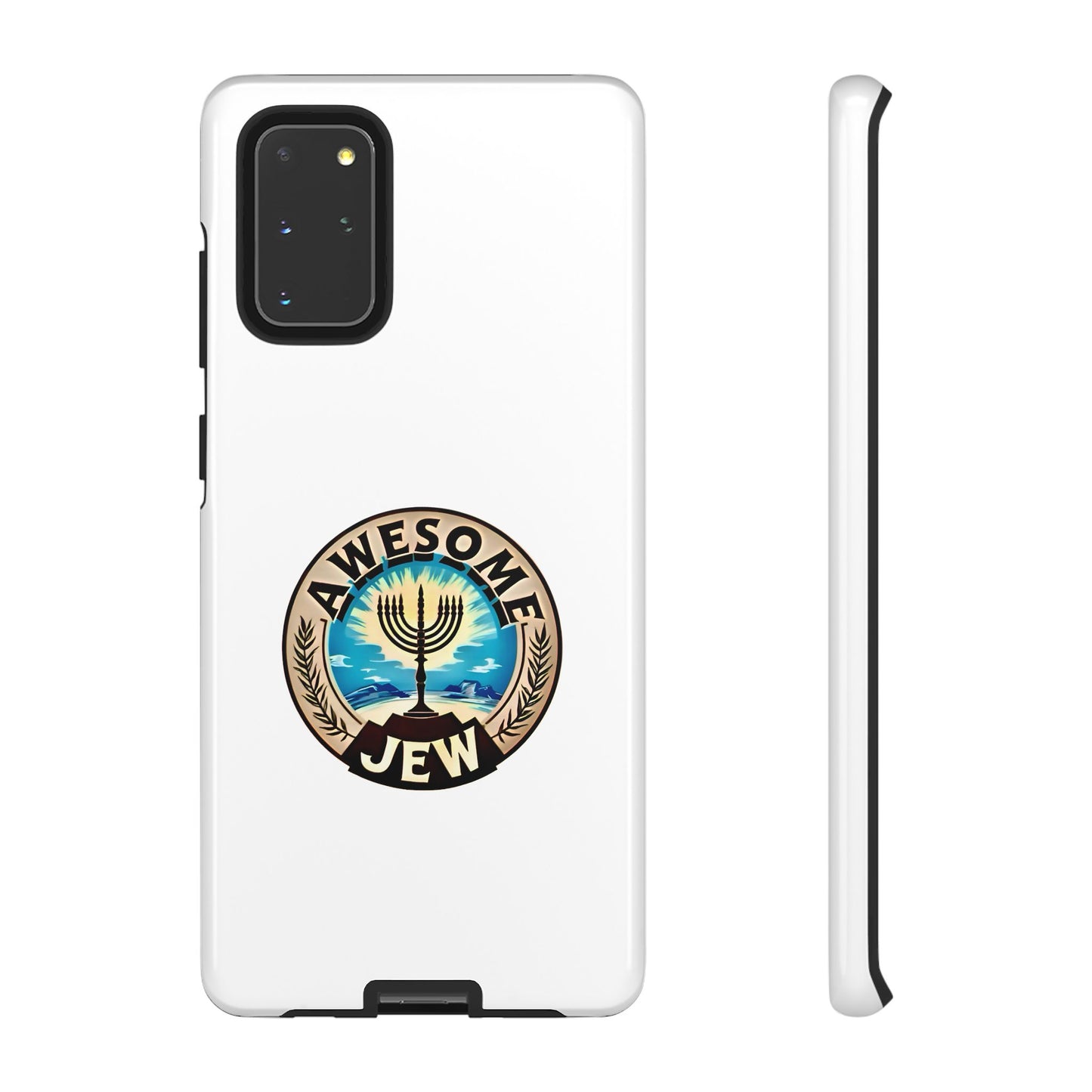 Awesome Jew Phone Case | Tough Cases, Unique Jewish Gift, Men’s Accessories, Hanukkah Celebration, Personalized Mobile Cover