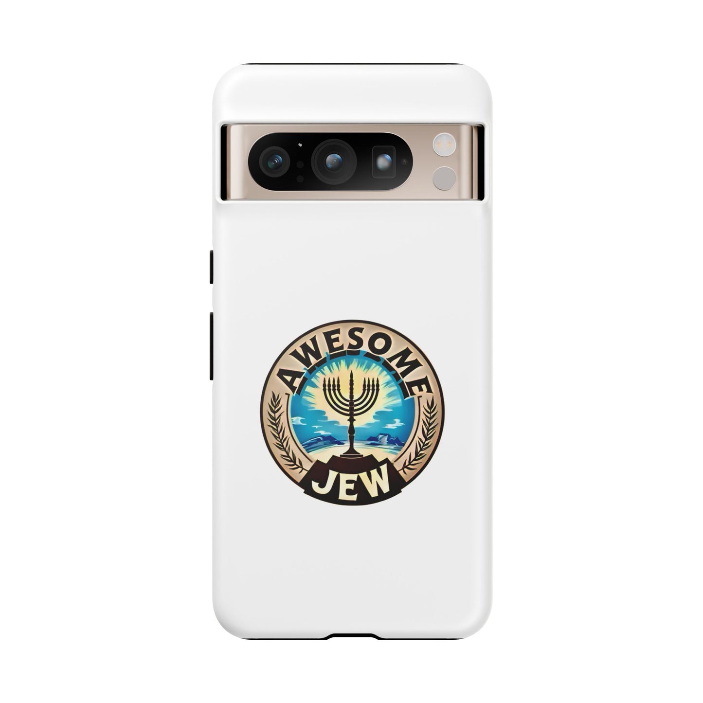 Awesome Jew Phone Case | Tough Cases, Unique Jewish Gift, Men’s Accessories, Hanukkah Celebration, Personalized Mobile Cover