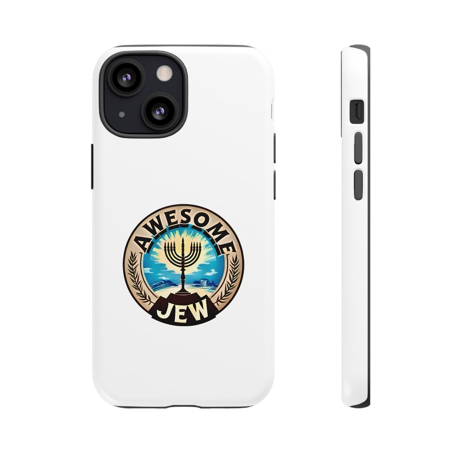 Awesome Jew Phone Case | Tough Cases, Unique Jewish Gift, Men’s Accessories, Hanukkah Celebration, Personalized Mobile Cover