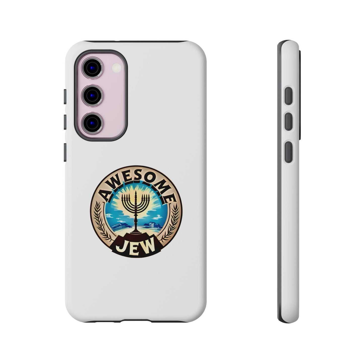 Awesome Jew Phone Case | Tough Cases, Unique Jewish Gift, Men’s Accessories, Hanukkah Celebration, Personalized Mobile Cover