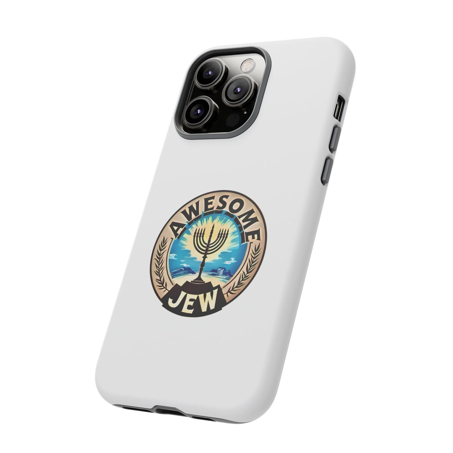 Awesome Jew Phone Case | Tough Cases, Unique Jewish Gift, Men’s Accessories, Hanukkah Celebration, Personalized Mobile Cover