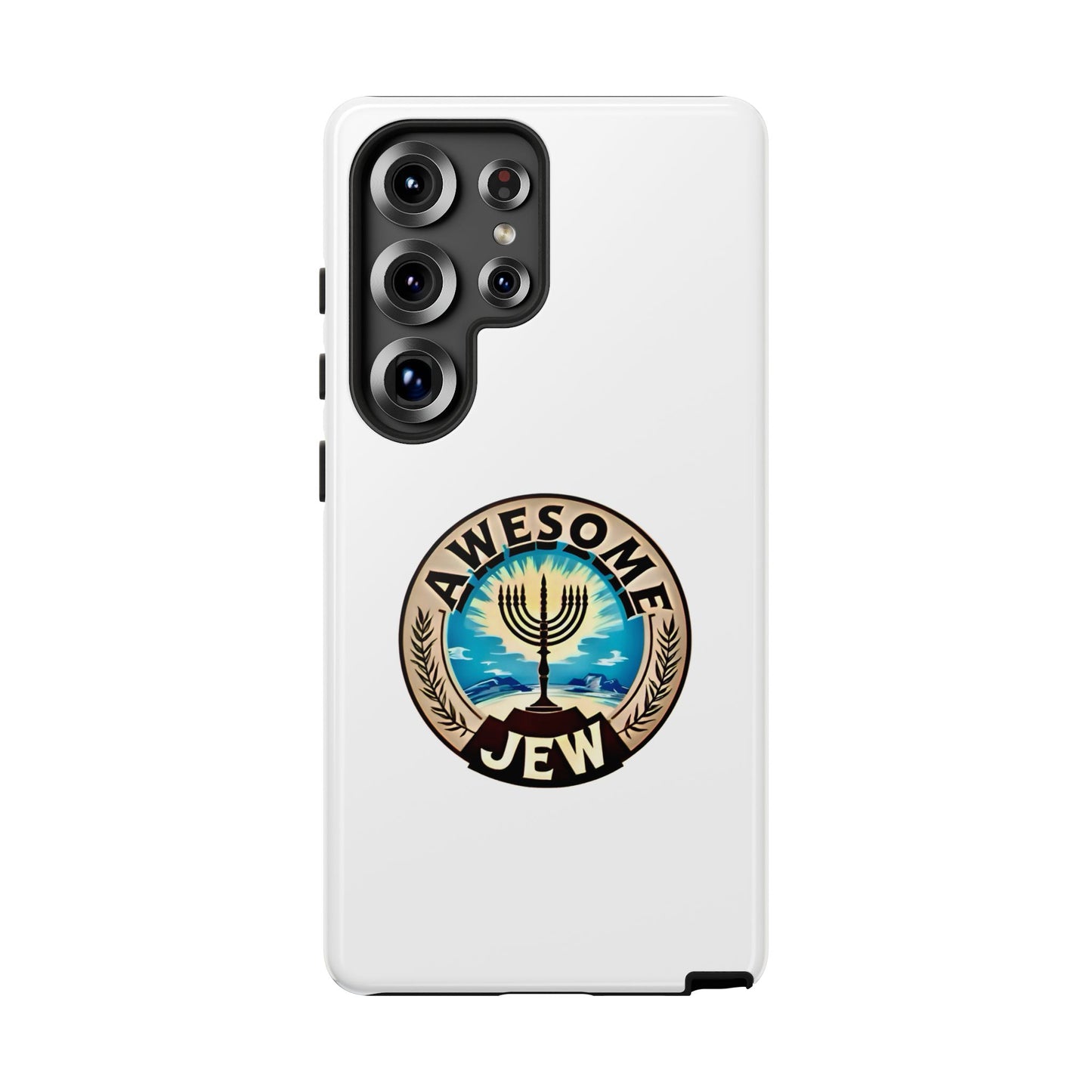Awesome Jew Phone Case | Tough Cases, Unique Jewish Gift, Men’s Accessories, Hanukkah Celebration, Personalized Mobile Cover