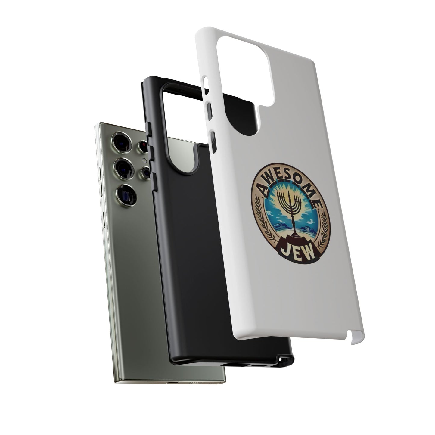 Awesome Jew Phone Case | Tough Cases, Unique Jewish Gift, Men’s Accessories, Hanukkah Celebration, Personalized Mobile Cover