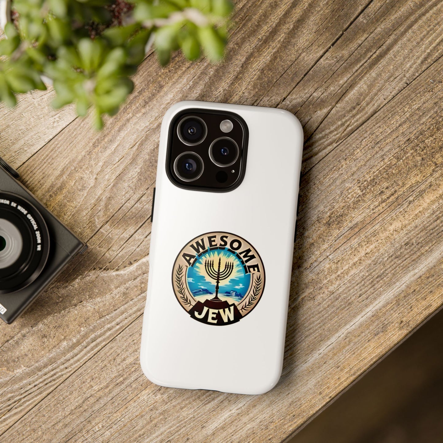 Awesome Jew Phone Case | Tough Cases, Unique Jewish Gift, Men’s Accessories, Hanukkah Celebration, Personalized Mobile Cover