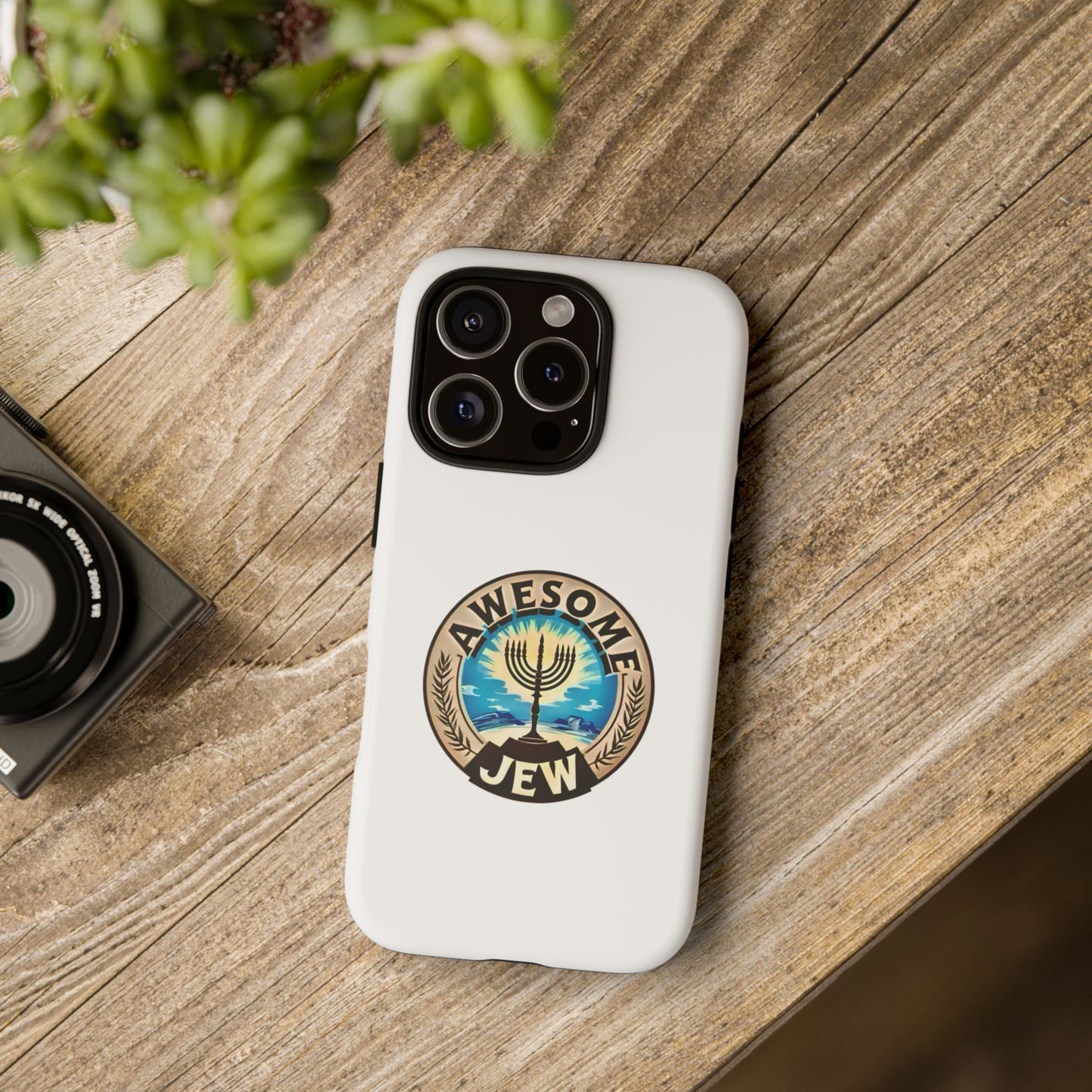 Awesome Jew Phone Case | Tough Cases, Unique Jewish Gift, Men’s Accessories, Hanukkah Celebration, Personalized Mobile Cover