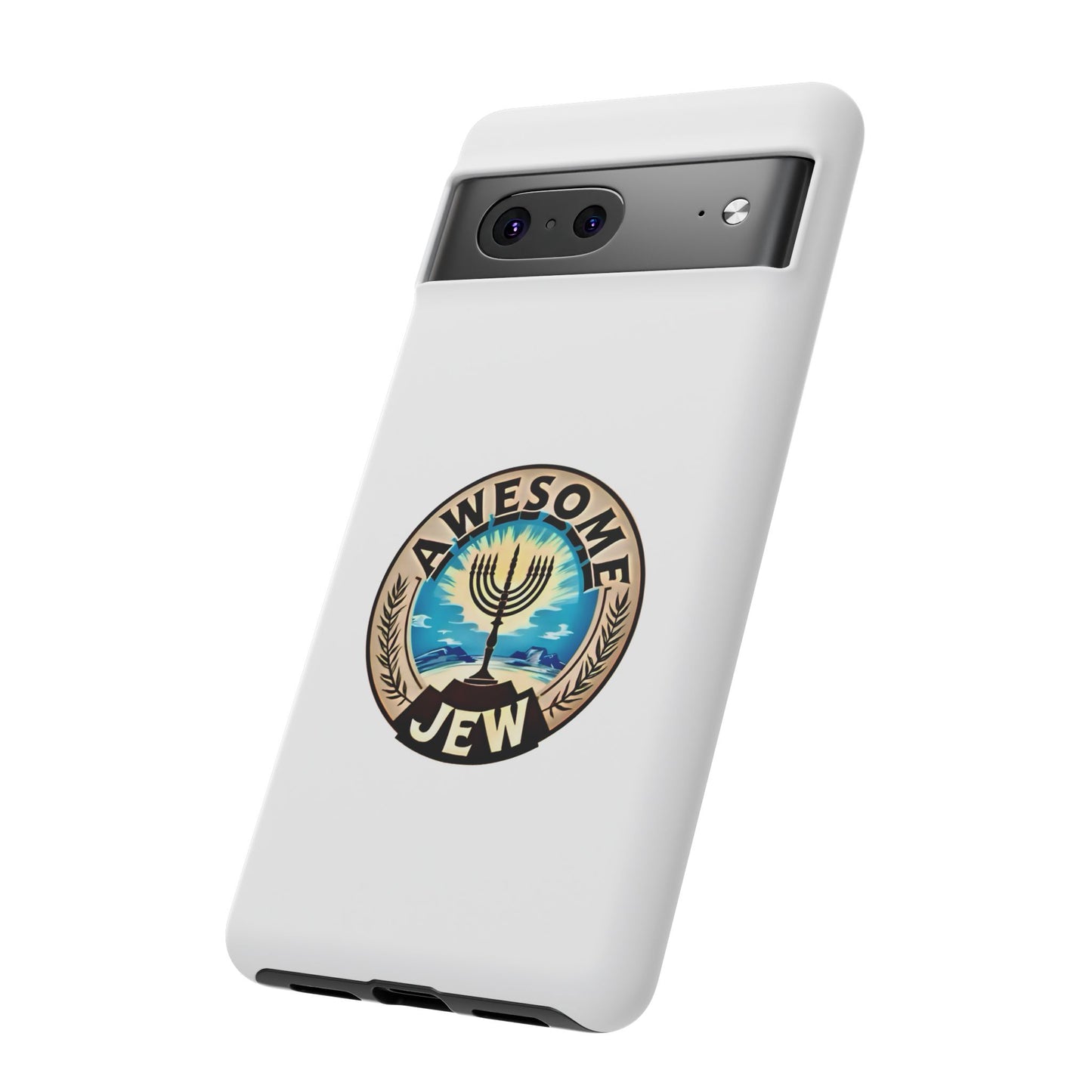 Awesome Jew Phone Case | Tough Cases, Unique Jewish Gift, Men’s Accessories, Hanukkah Celebration, Personalized Mobile Cover