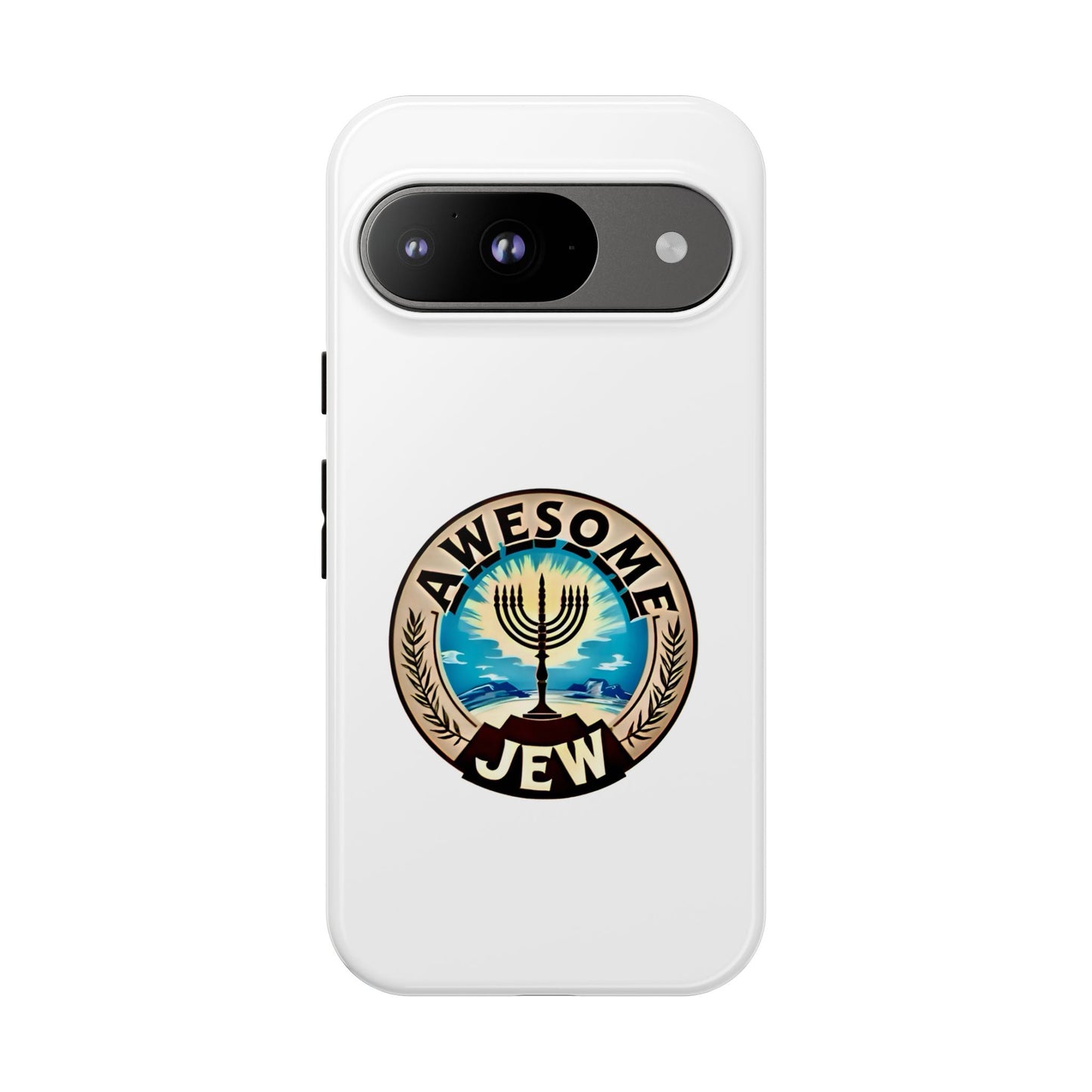 Awesome Jew Phone Case | Tough Cases, Unique Jewish Gift, Men’s Accessories, Hanukkah Celebration, Personalized Mobile Cover