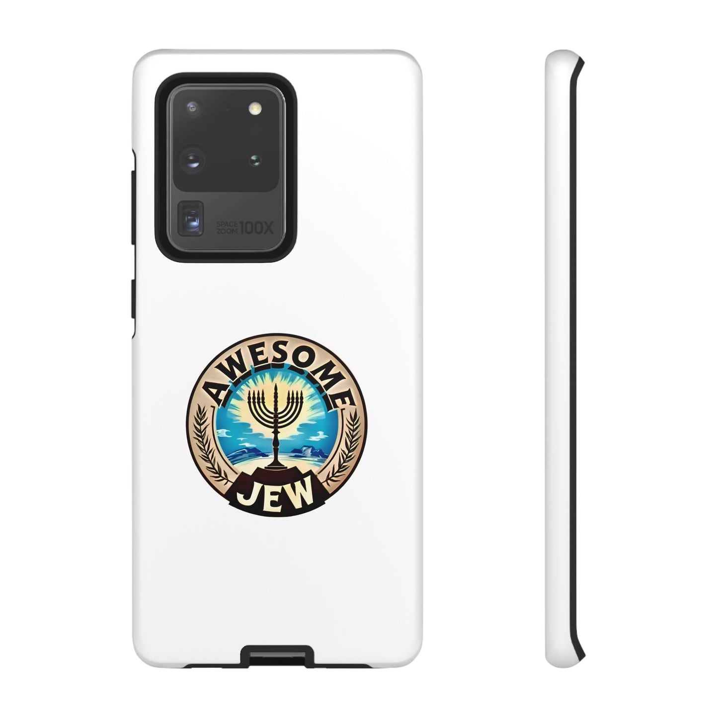 Awesome Jew Phone Case | Tough Cases, Unique Jewish Gift, Men’s Accessories, Hanukkah Celebration, Personalized Mobile Cover