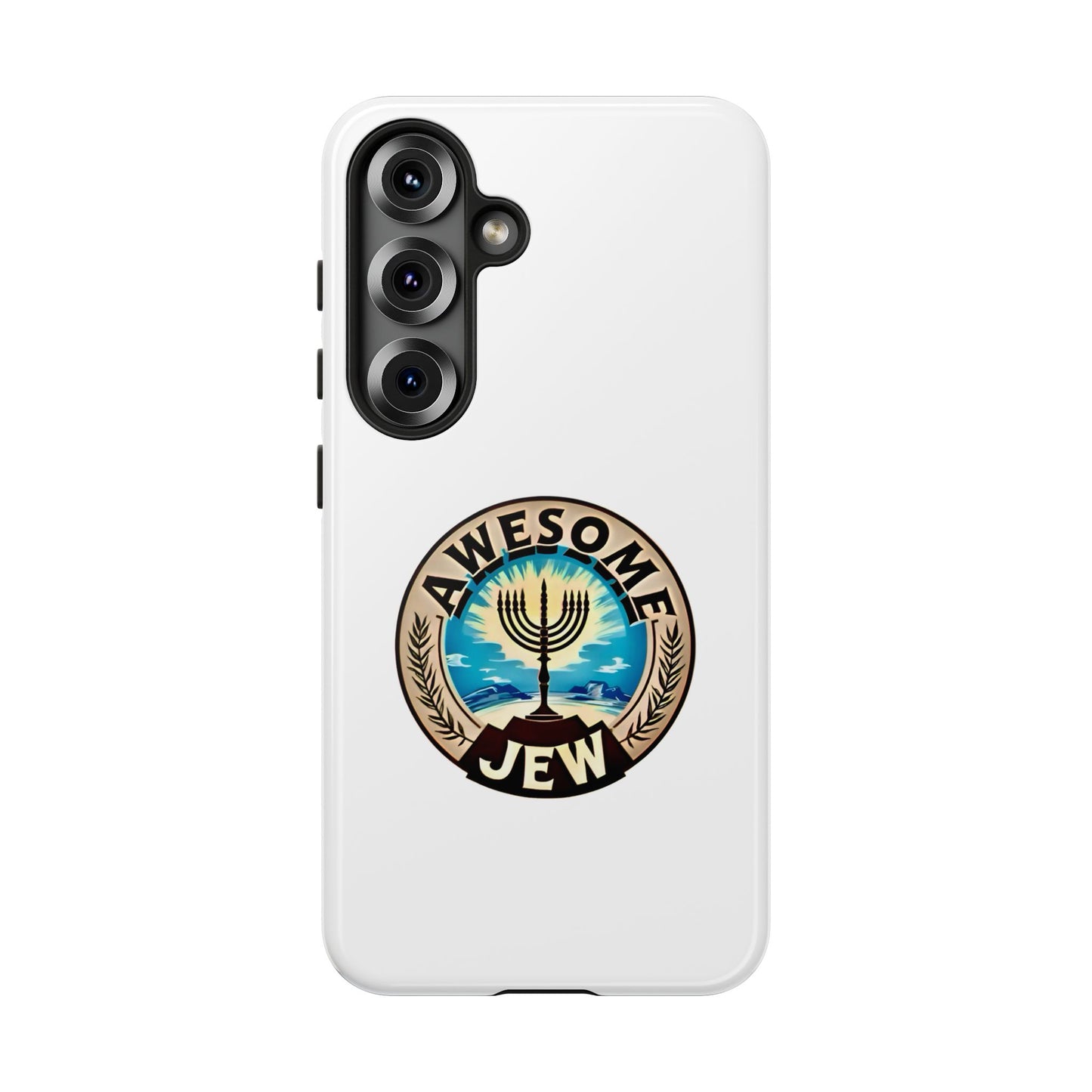Awesome Jew Phone Case | Tough Cases, Unique Jewish Gift, Men’s Accessories, Hanukkah Celebration, Personalized Mobile Cover