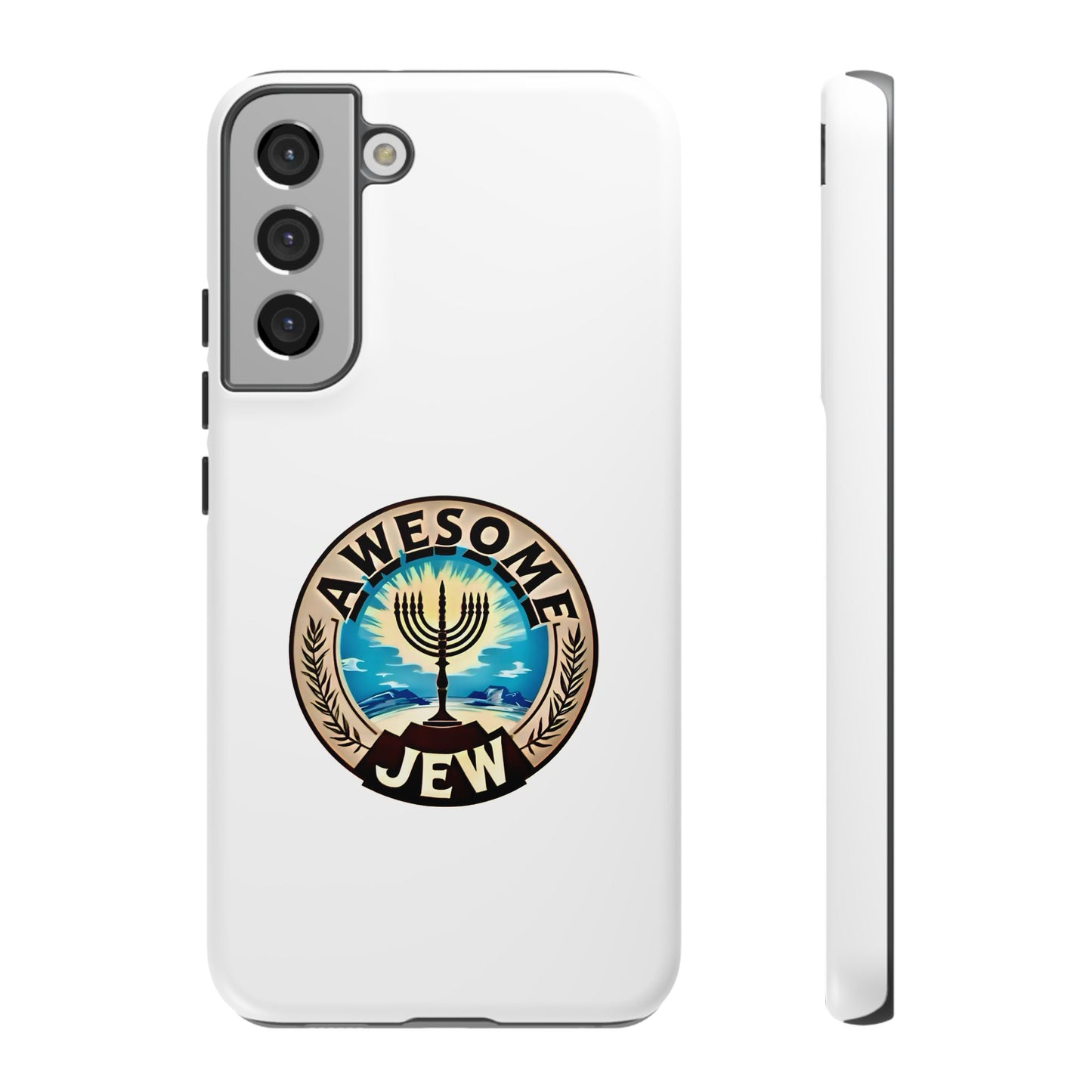 Awesome Jew Phone Case | Tough Cases, Unique Jewish Gift, Men’s Accessories, Hanukkah Celebration, Personalized Mobile Cover