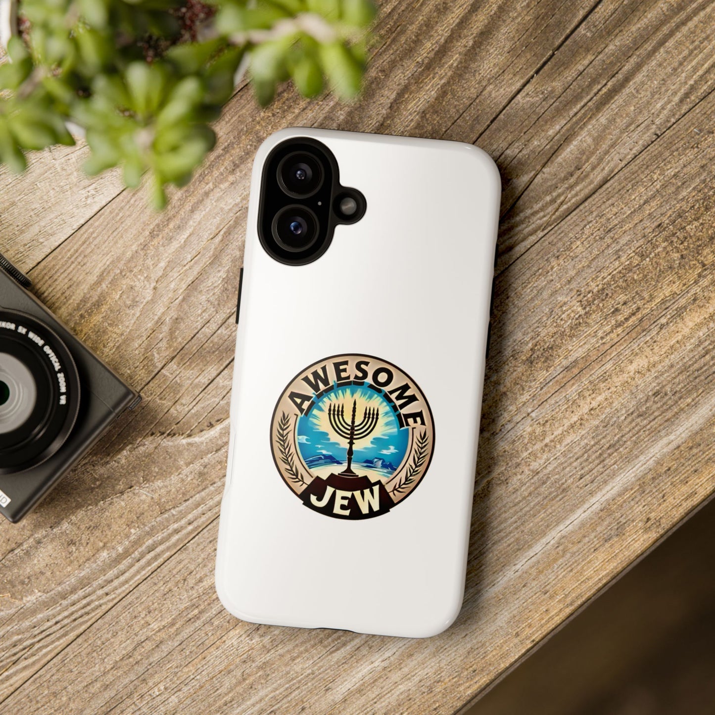 Awesome Jew Phone Case | Tough Cases, Unique Jewish Gift, Men’s Accessories, Hanukkah Celebration, Personalized Mobile Cover