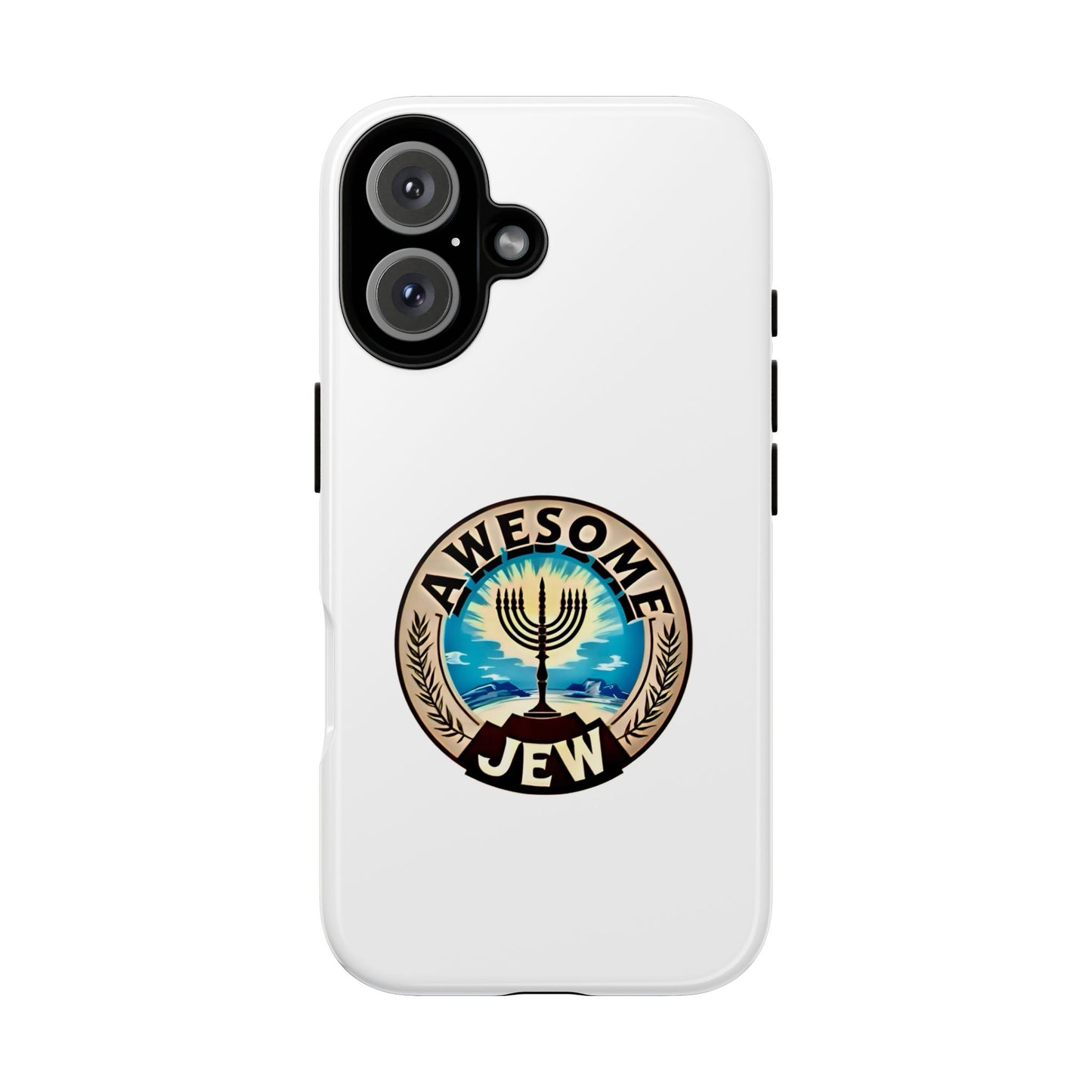 Awesome Jew Phone Case | Tough Cases, Unique Jewish Gift, Men’s Accessories, Hanukkah Celebration, Personalized Mobile Cover