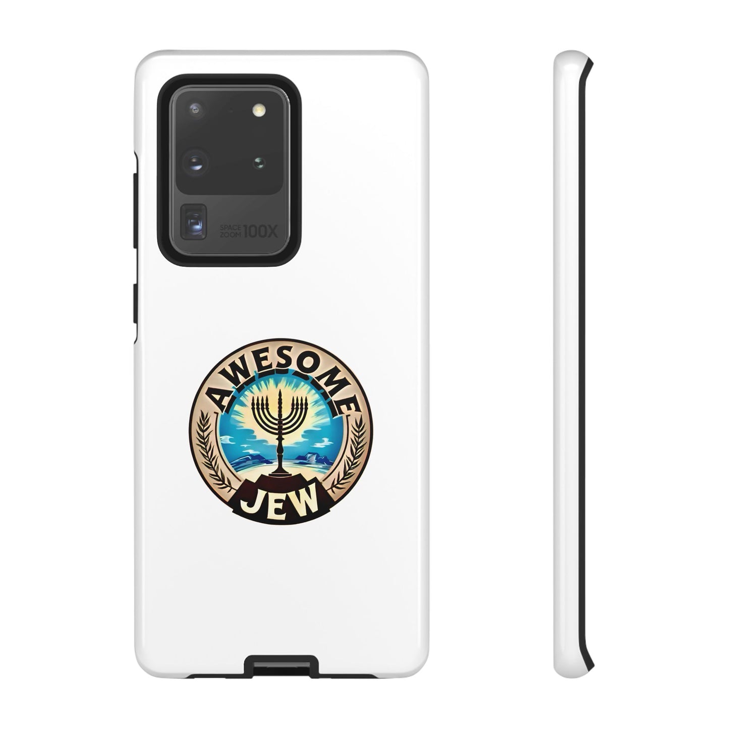 Awesome Jew Phone Case | Tough Cases, Unique Jewish Gift, Men’s Accessories, Hanukkah Celebration, Personalized Mobile Cover