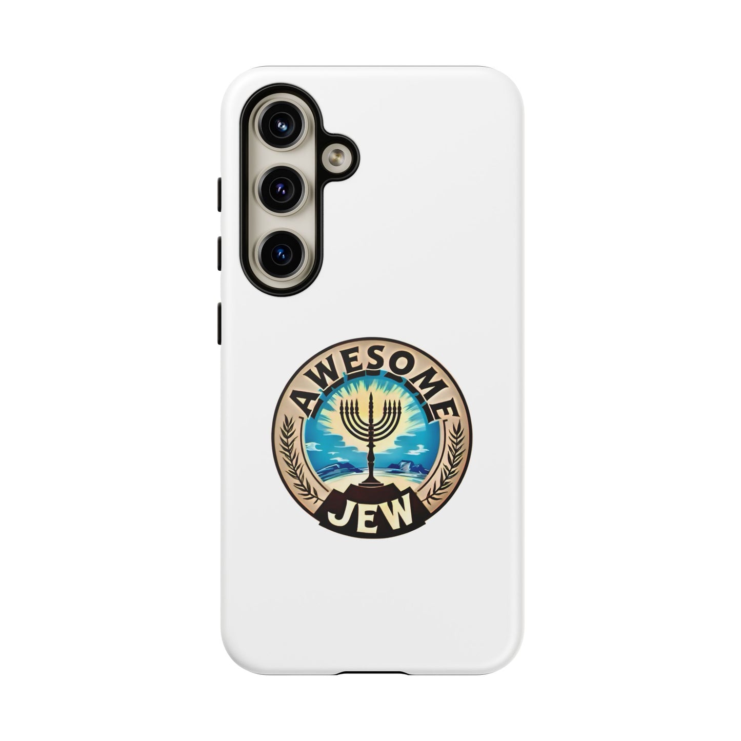 Awesome Jew Phone Case | Tough Cases, Unique Jewish Gift, Men’s Accessories, Hanukkah Celebration, Personalized Mobile Cover
