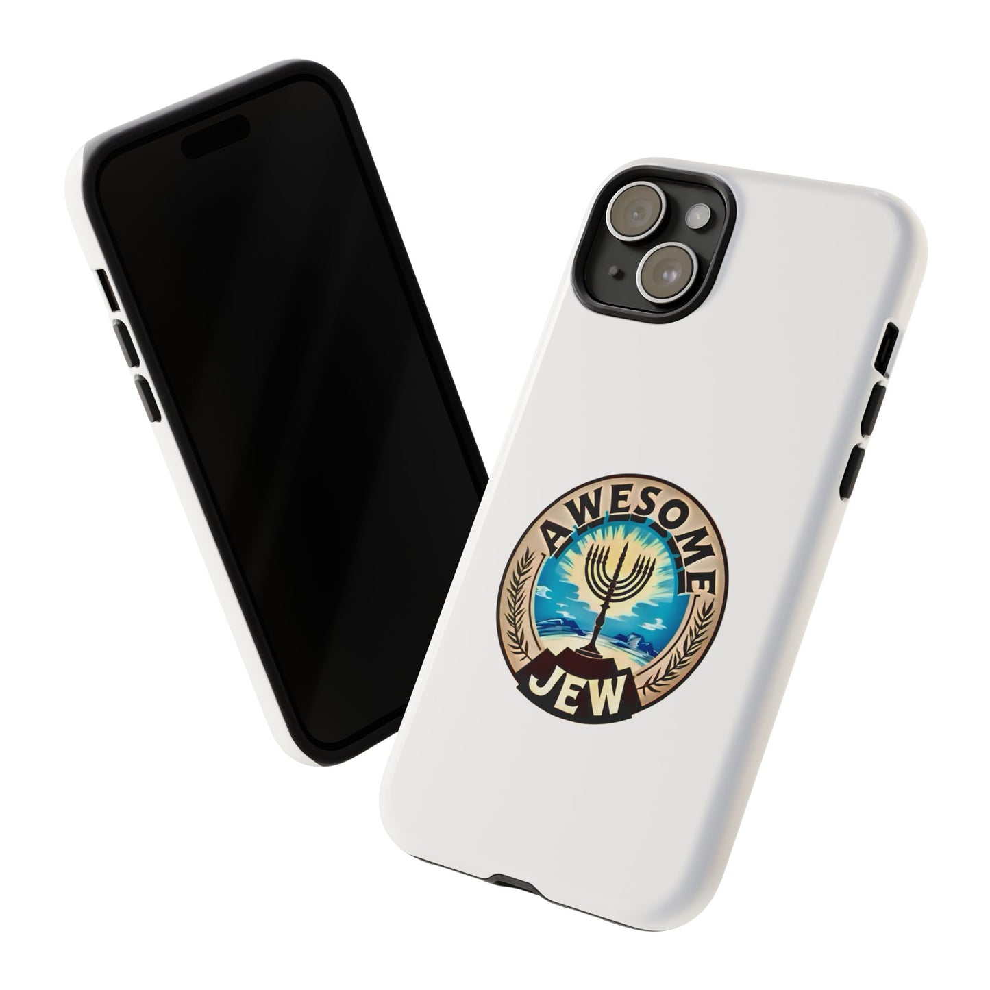Awesome Jew Phone Case | Tough Cases, Unique Jewish Gift, Men’s Accessories, Hanukkah Celebration, Personalized Mobile Cover