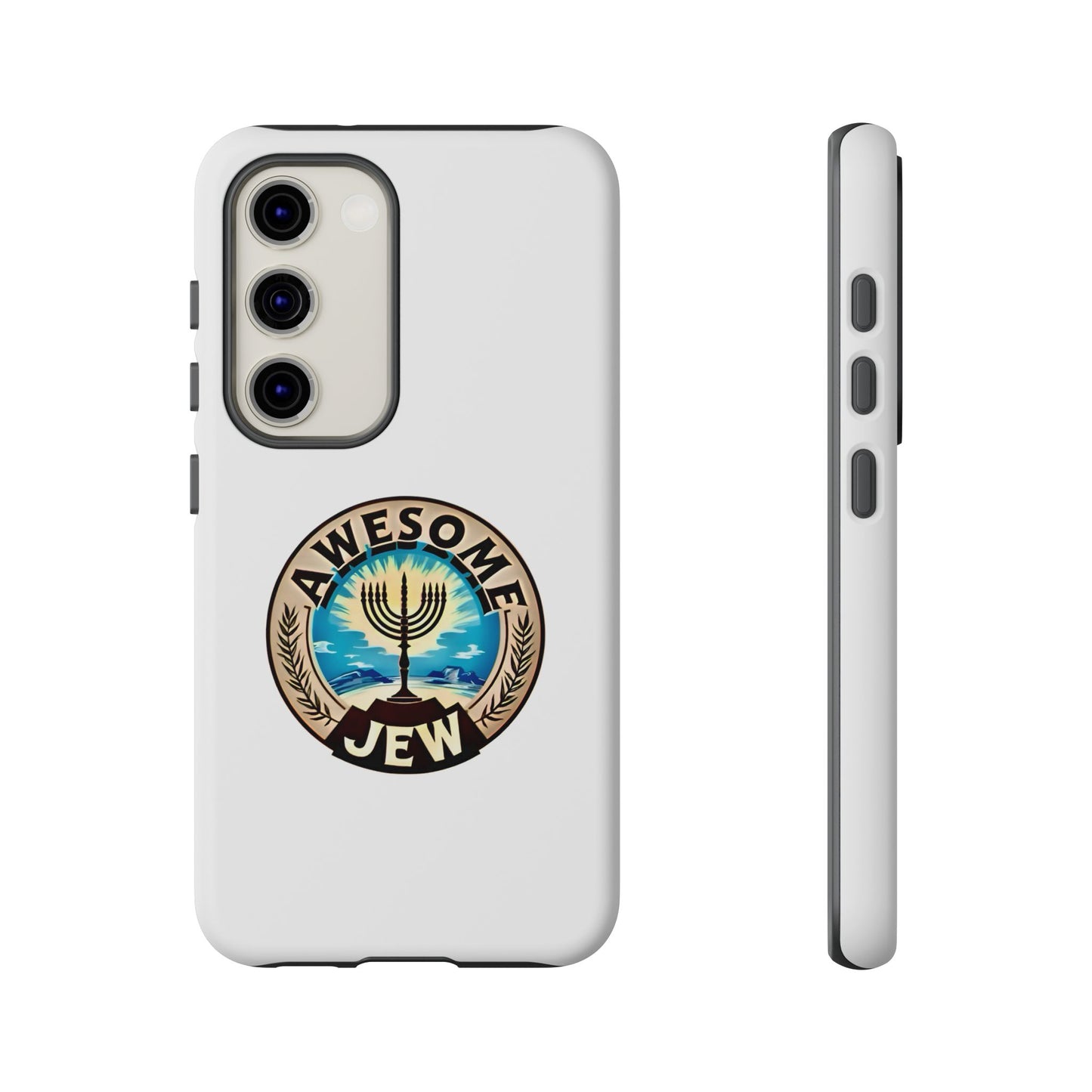 Awesome Jew Phone Case | Tough Cases, Unique Jewish Gift, Men’s Accessories, Hanukkah Celebration, Personalized Mobile Cover
