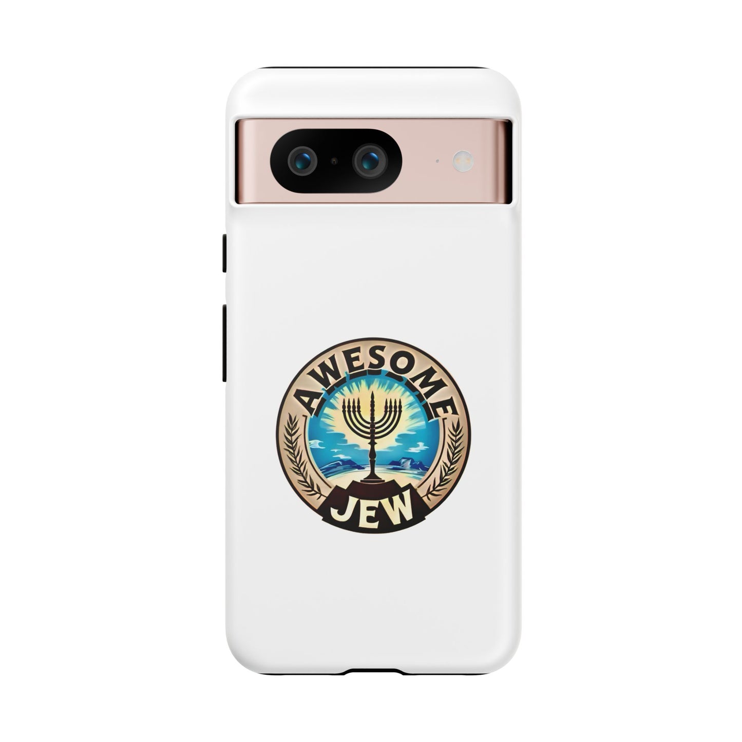 Awesome Jew Phone Case | Tough Cases, Unique Jewish Gift, Men’s Accessories, Hanukkah Celebration, Personalized Mobile Cover
