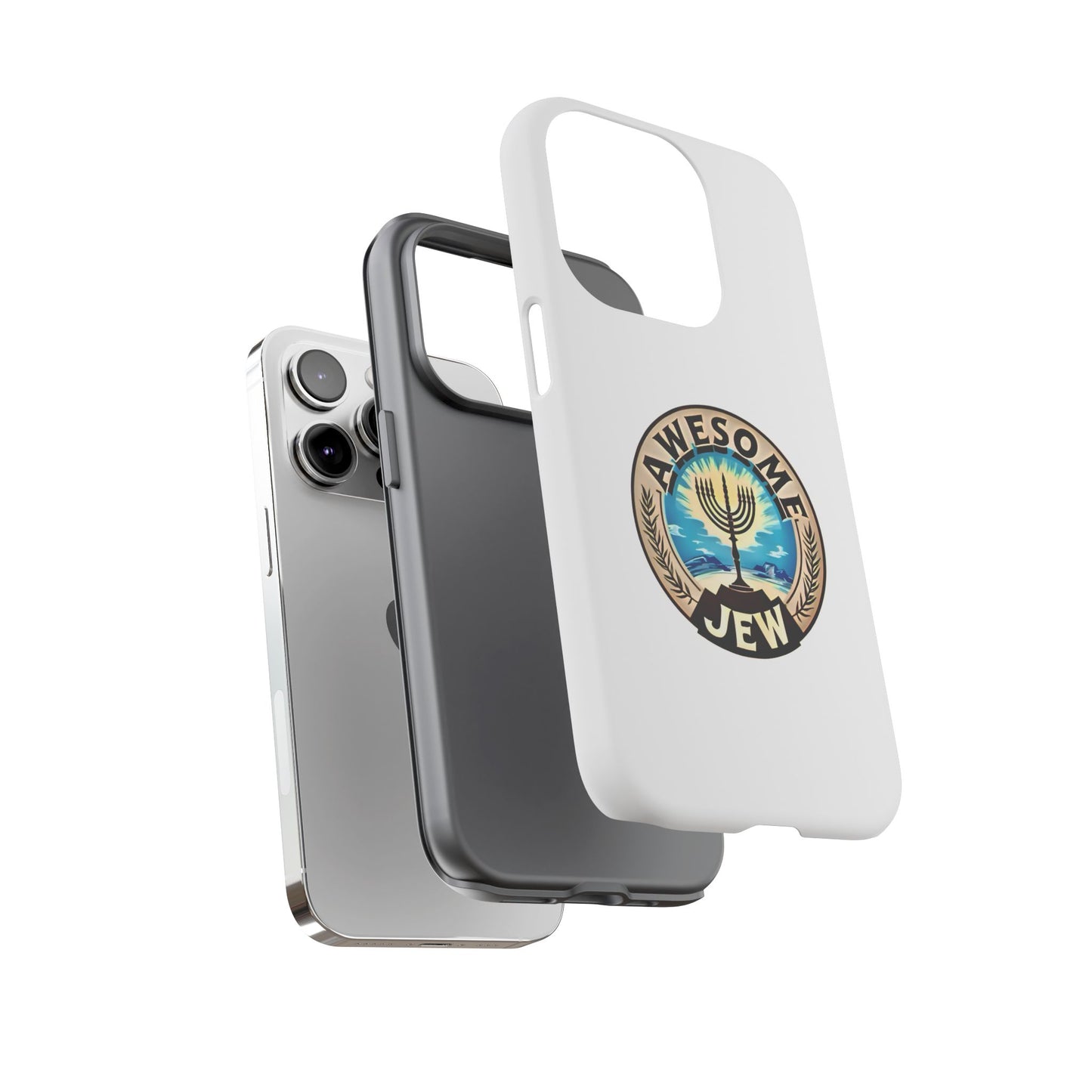 Awesome Jew Phone Case | Tough Cases, Unique Jewish Gift, Men’s Accessories, Hanukkah Celebration, Personalized Mobile Cover