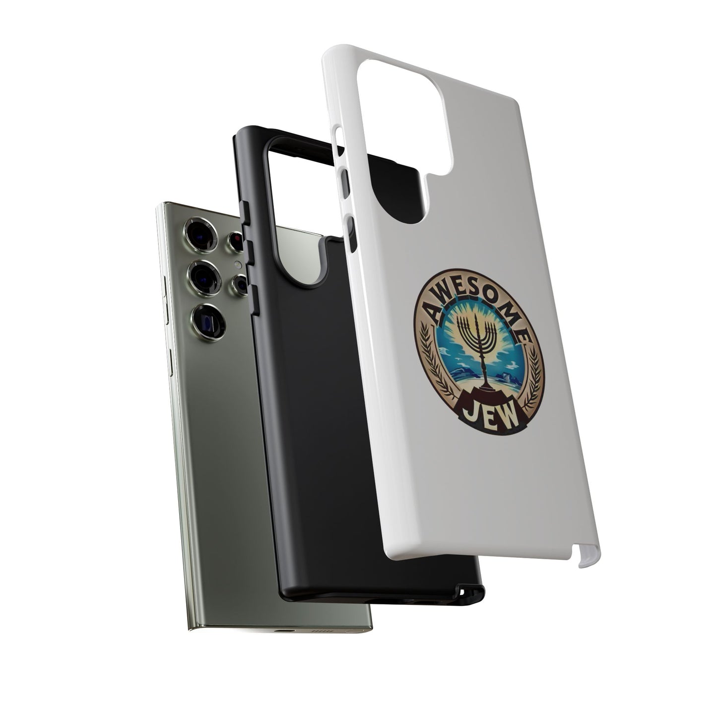 Awesome Jew Phone Case | Tough Cases, Unique Jewish Gift, Men’s Accessories, Hanukkah Celebration, Personalized Mobile Cover