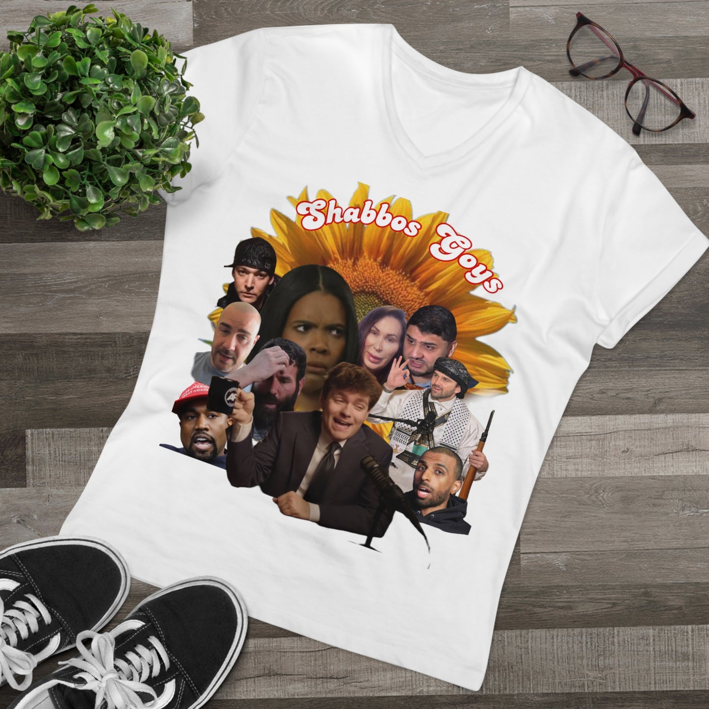 Shabbos Goys V-Neck Tee | Funny Jewish Humor Shirt | Perfect for Celebrations, Gifts, and Everyday Wear