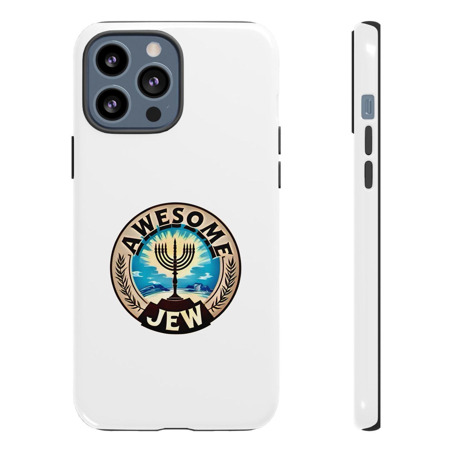 Awesome Jew Phone Case | Tough Cases, Unique Jewish Gift, Men’s Accessories, Hanukkah Celebration, Personalized Mobile Cover