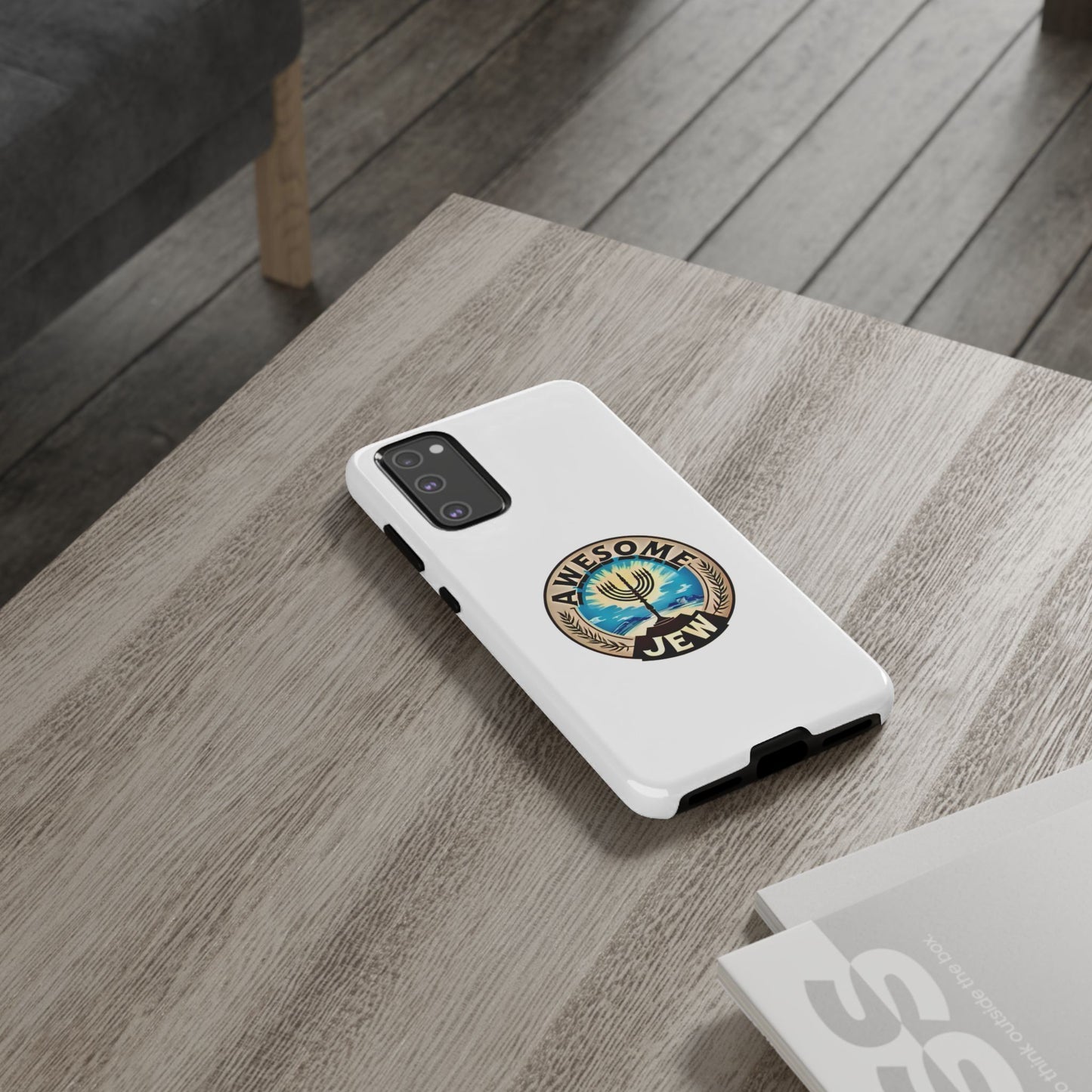 Awesome Jew Phone Case | Tough Cases, Unique Jewish Gift, Men’s Accessories, Hanukkah Celebration, Personalized Mobile Cover