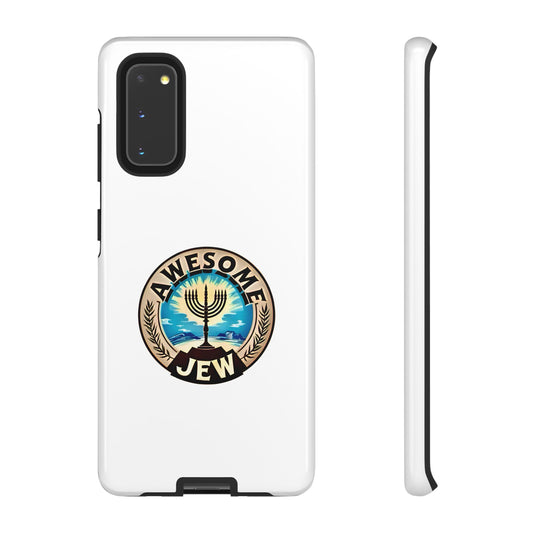 Awesome Jew Phone Case | Tough Cases, Unique Jewish Gift, Men’s Accessories, Hanukkah Celebration, Personalized Mobile Cover