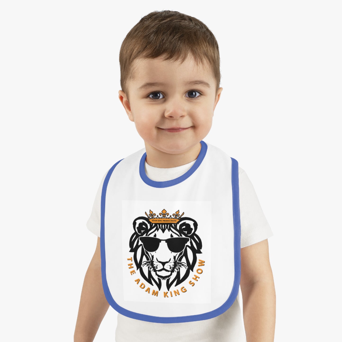 Baby Contrast Trim Jersey Bib