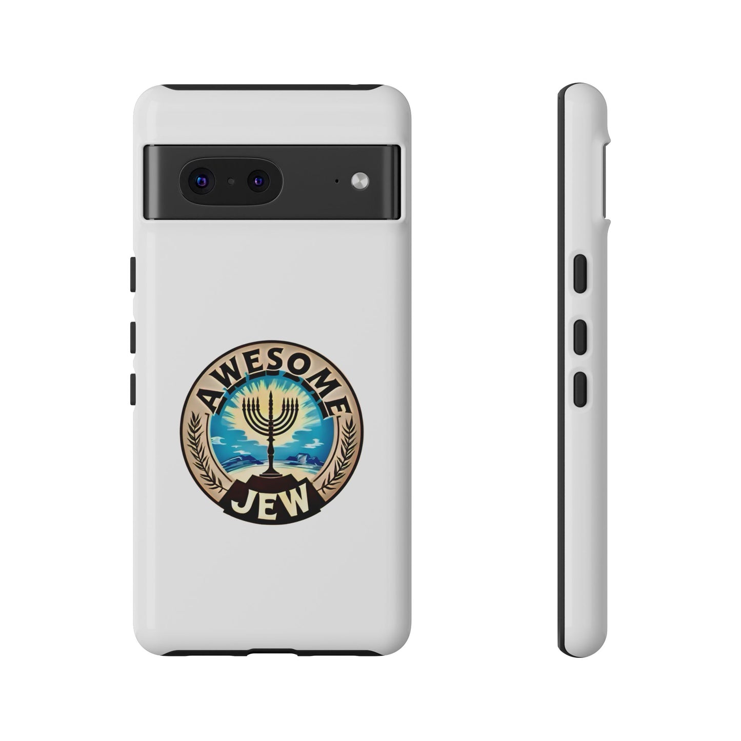 Awesome Jew Phone Case | Tough Cases, Unique Jewish Gift, Men’s Accessories, Hanukkah Celebration, Personalized Mobile Cover