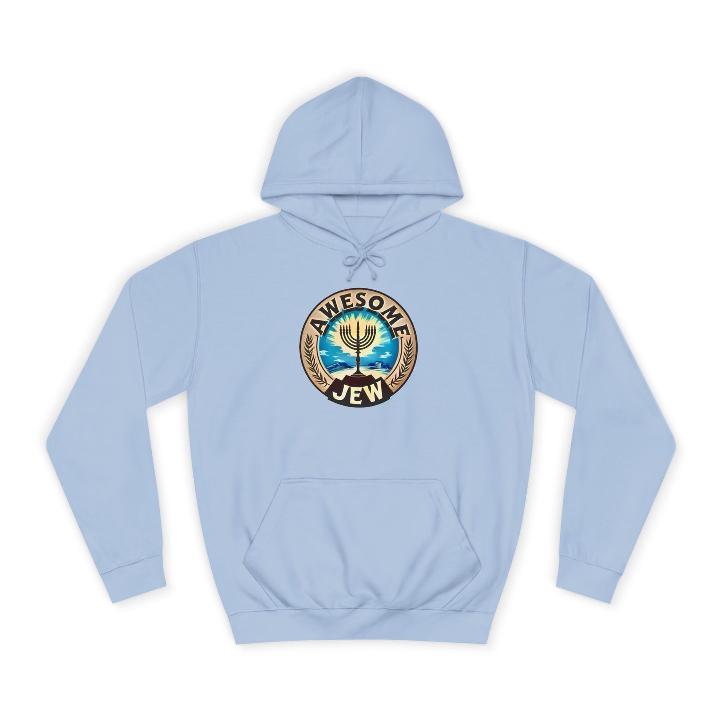 Unisex College Hoodie with 'Awesome Jew' Design - Perfect for Celebrations, Jewish Holidays, and Everyday Comfort, Gift for Friends [...]