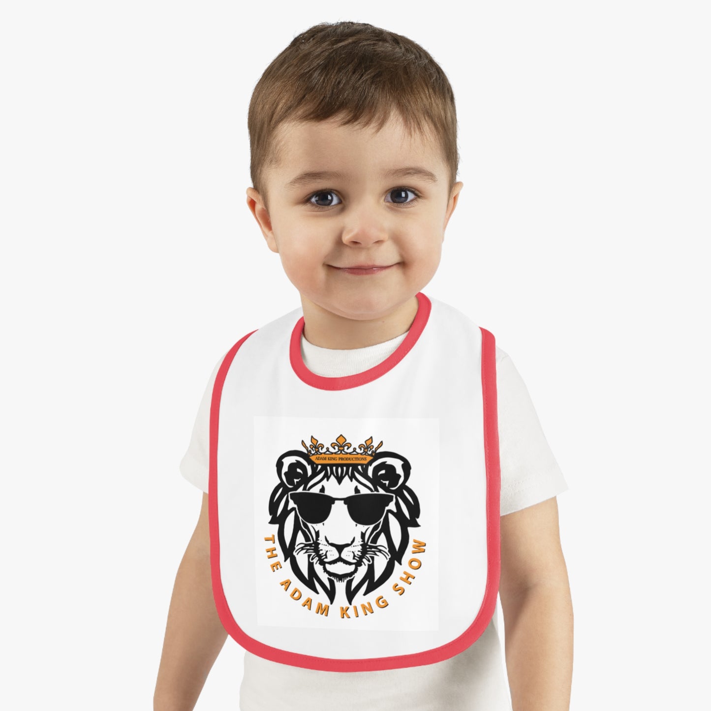 Baby Contrast Trim Jersey Bib