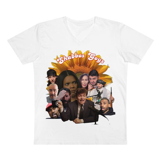 Shabbos Goys V-Neck Tee | Funny Jewish Humor Shirt | Perfect for Celebrations, Gifts, and Everyday Wear