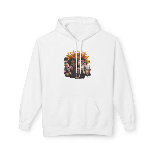 Whimsical Artwork Fleece Hoodie - Unisex, Cozy Sweatshirt, Gift for Friends, Unique Casual Wear, Perfect for All Seasons
